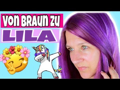 Haare Farben Braun Blond Lila Youtube