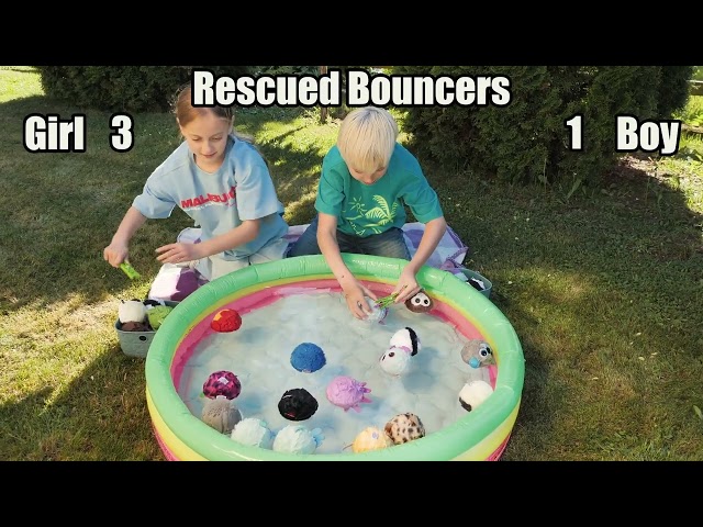 Can bouncers swim? YES #ty #beaniebouncers