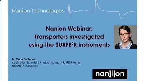 Maria Barthmes: Transporters investigated using the SURFE²R Instruments