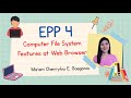 EPP 4 Quarter 1-Computer File System Features at Web Browser-Week 6-7 Mp3 Song