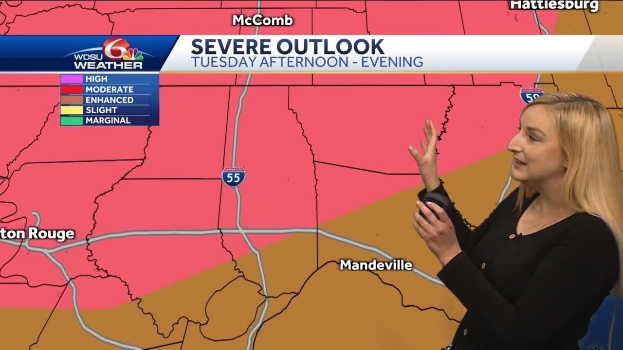 Severe weather coming Tuesday to Louisiana YouTube