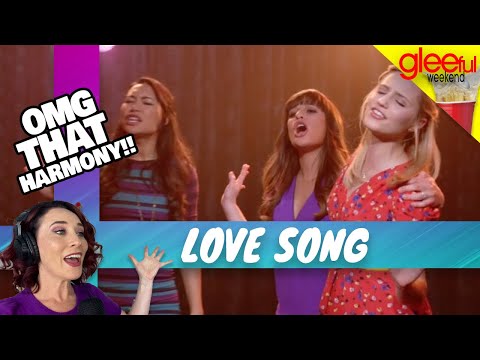 Vocal Coach Reacts GLEE - Love Song | WOW! They were...