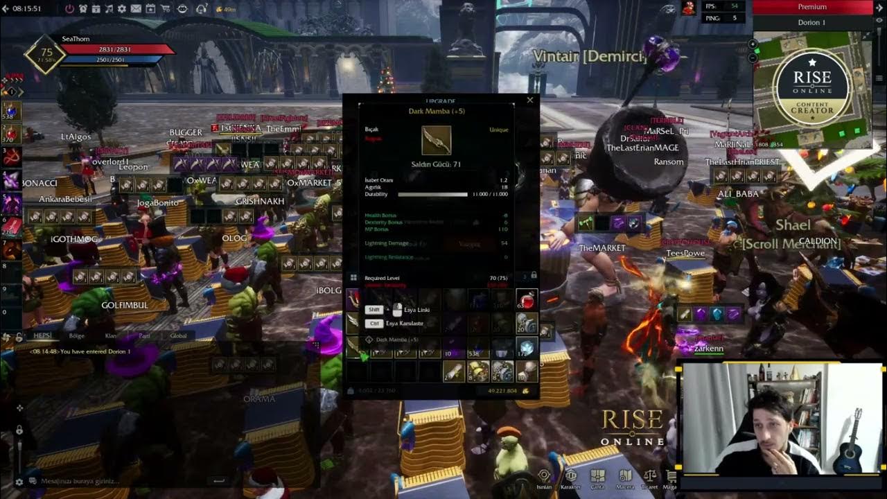 Rise Online Jeremias' Claymore +7 Bastık Upgrade For SeaThorn