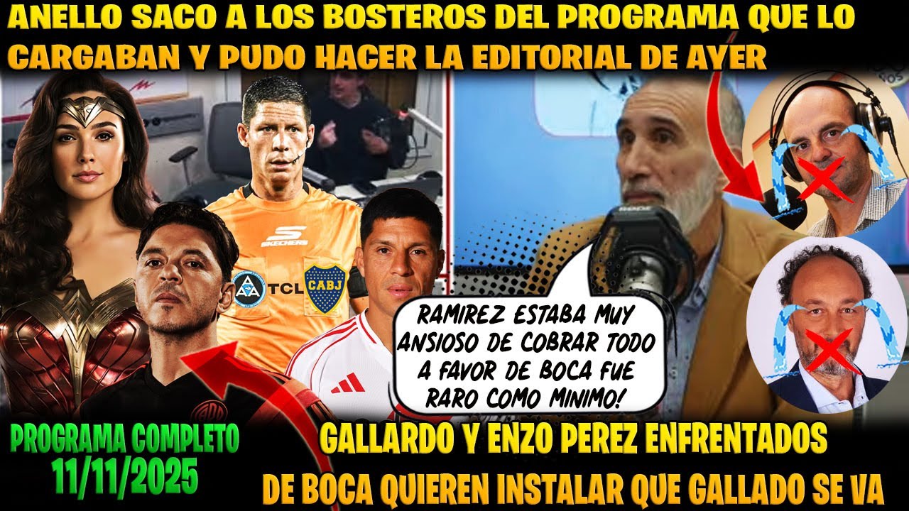 ANELLO BOCA VS RIVER EL ARBITRAJE TENDENCIOSO FAVORECIENDO A BOCA | GALLARDO VS ENZO PEREZ