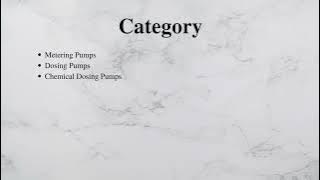 SR POLYURETHANE METERING PUMP