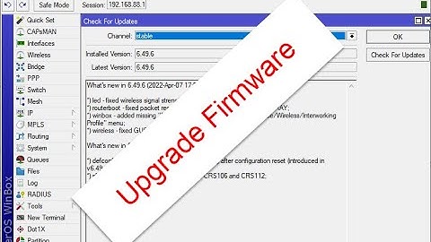 Upgrade Firmware Mikrotik