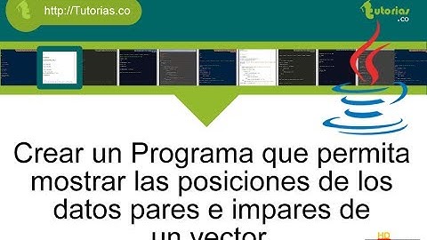 arrays -- java(posiciones vector de los datos pares e impares)