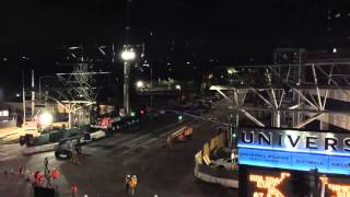 Universal Metro Pedestrian Bridge Timelapse Video