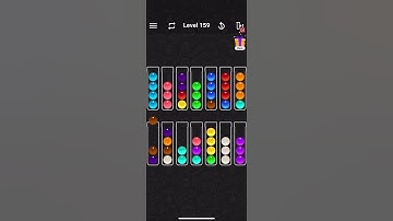 Color sort level159 #braintraining  #colorsortgame  #games  #colorsort