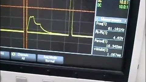 Servo tester on oscilloscope