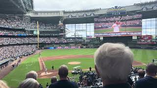 MSO Second Violin Clay Hancock Plays the National Anthem for the Bob Uecker Celebration of Life