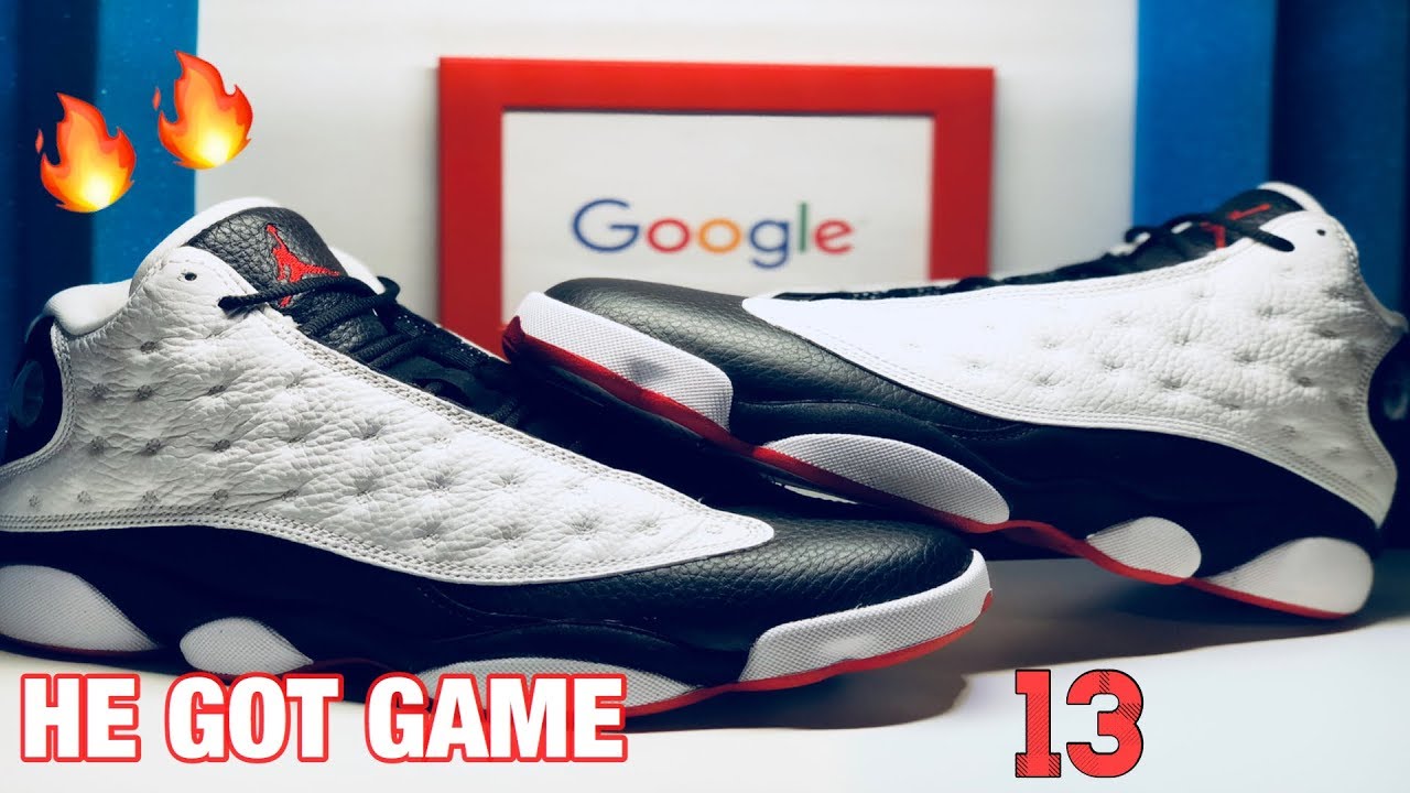 he got game 13s on feet