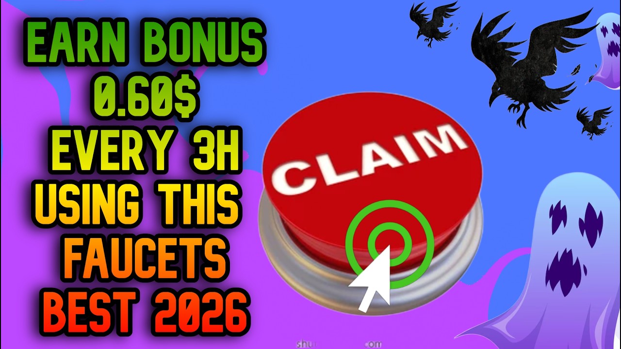 Best Faucet 2026 claim crypto by make simple task up to 0.6$ in 3h Faucetpay withdraw insatnt FREE !