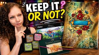 I Used My Forgotten Art Supplies Again… Do I Keep Them | Coloring in R.J.Hampson Coloring Book