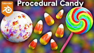 3 Procedural Candy Materials 🍭 (Blender Tutorial)