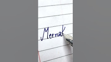 Meenakshi Letter #calligraphy #calligraphylattering #calligrphylearning #cursivewriting