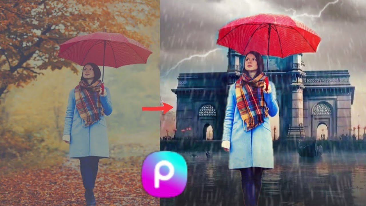 rain baarish Vala picsart photo editing tricks 2023