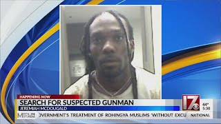 Officials ID, search for NC gunman accused of firing on police through Lexus sunroof