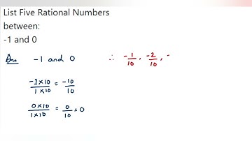 List five rational numbers between -1 and 0.|Rational Numbers Class 8 | Axiom 1729 | NCERT