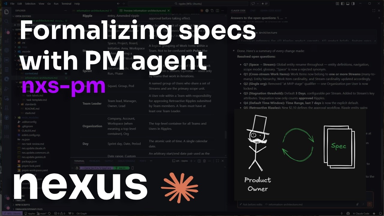 Formalizing specs with Nexus PM agent - YouTube