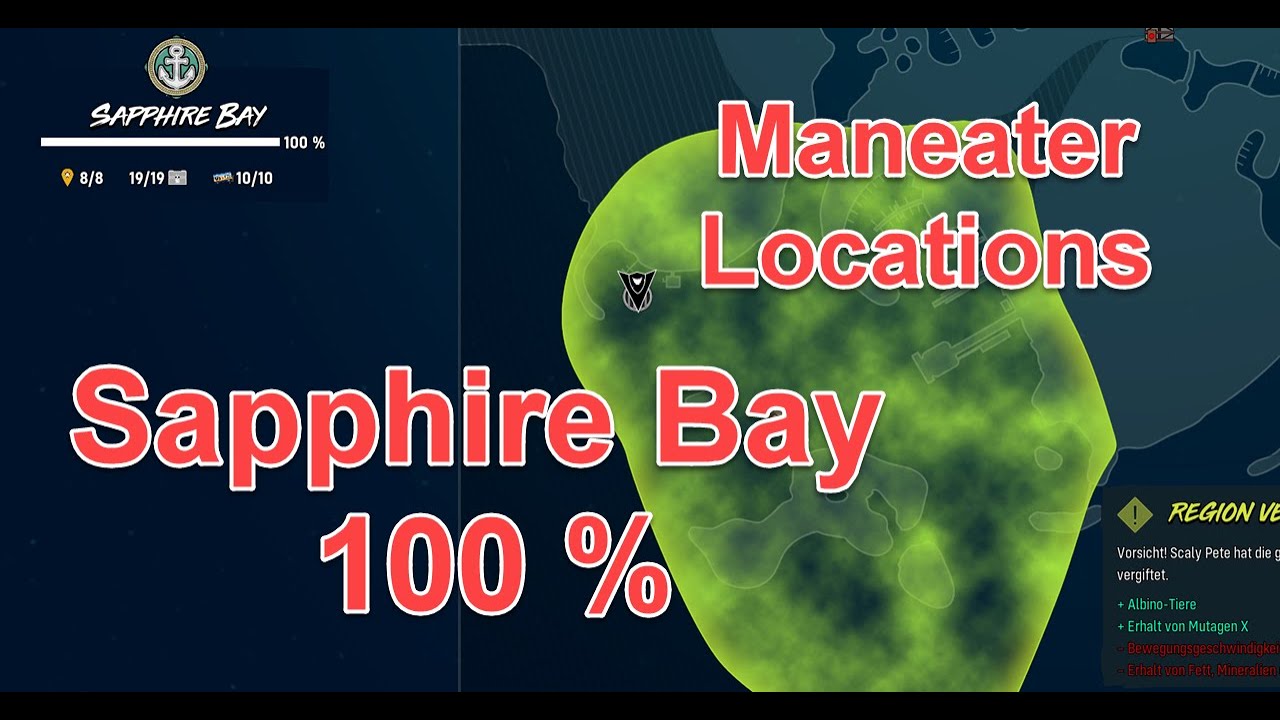 Maneater: Sapphire Bay | All Collectible Locations | Chests, Landmarks, Numberplates
