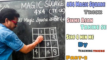 4×4 Magic Square Tutorial