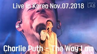 [HD]Charlie Puth - The Way I am(Live in Voicenotes Tour @Seoul, Korea 2018)