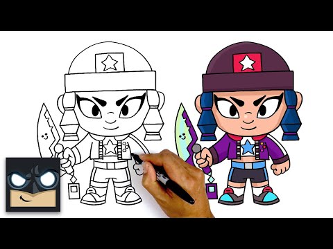 How To Draw Heroine Bibi Brawl Stars Myhobbyclass Com - brawl stars bibi heroine