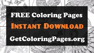 Zentangle animal colouring pages