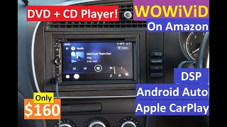 WOWiViD Car DVD / CD Player 7 inch with Apple CarPlay + Android Auto
