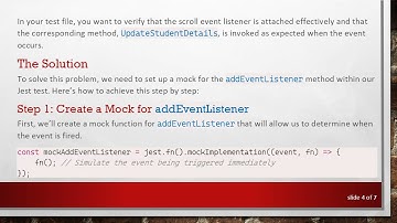 How to Mock the addEventListener Method in Vue Jest Tests