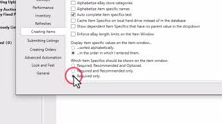 Creating and Organizing Items: Adding Item Specifics