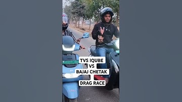 TVS iQube vs Bajaj Chetak Drag Race 🔥 Winner Shocked Me!
