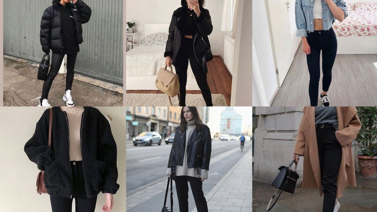 IDEAS - OUTFITS TENDENCIA CON PANTALÓN NEGRO(Hombre) ¿Como combinar Jean  negro? 🤠 2021 - YouTube