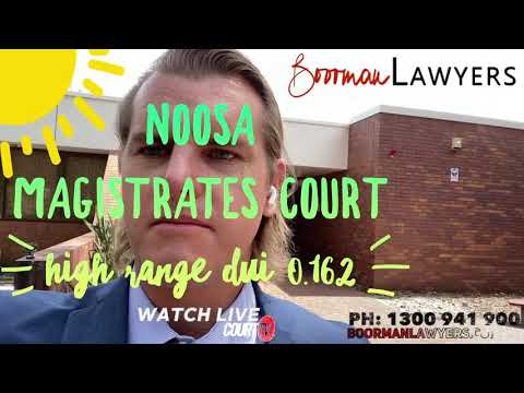 Video thumbnail: Noosa High Range Drink Driving Court Video: Noosa Court DUI Video (QLD)