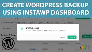 How to Create WordPress Backup using InstaWP Dashboard