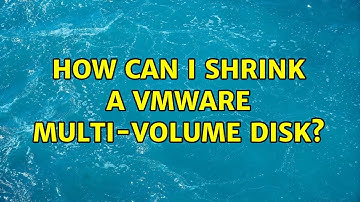 How can I shrink a VMware multi-volume disk?