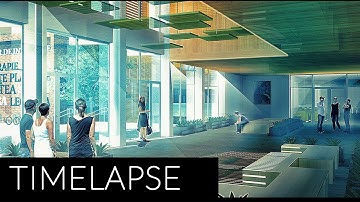 Architectural Visualization Render | Photoshop Post Production | Time lapse short 4