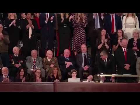 Joshua Trump spotted sleeping at the State of the Union Address