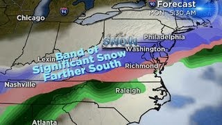 Winter storm to spare New England and sock the mid-Atlantic