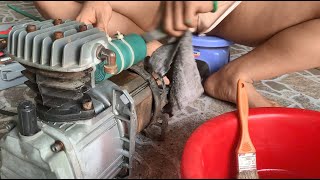Genius Girl Repairs Broken Tire Pump with EXPERT Hands | Lisa - Mechanical repair