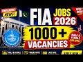 FIA Jobs 2026 | 1000+ Vacancies Announced Apply Online | Federal Investigation Agency Jobs Pakistan