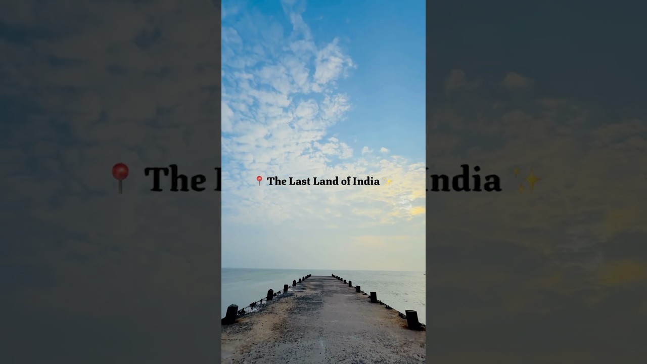 The Last Land of India |📍Dhanushkodi | Just an hour from Rameswaram 💙 #shorts #ytshorts