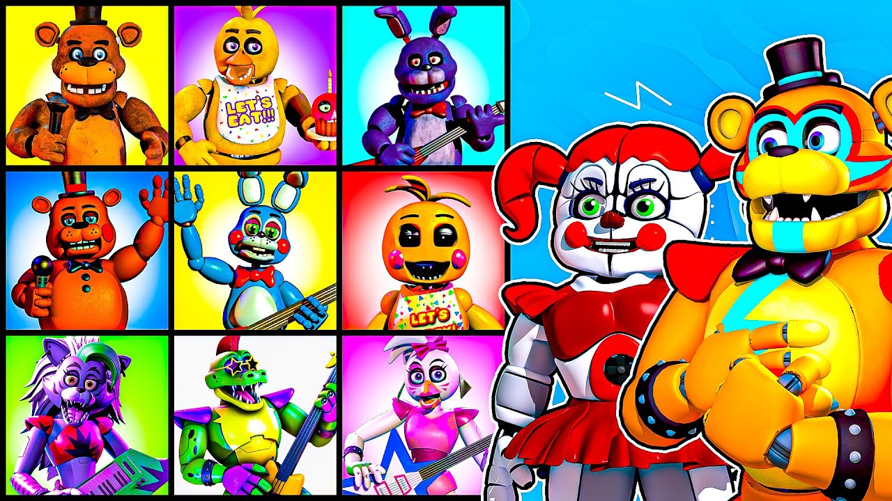 Tier list of my favorite fnaf animatronics