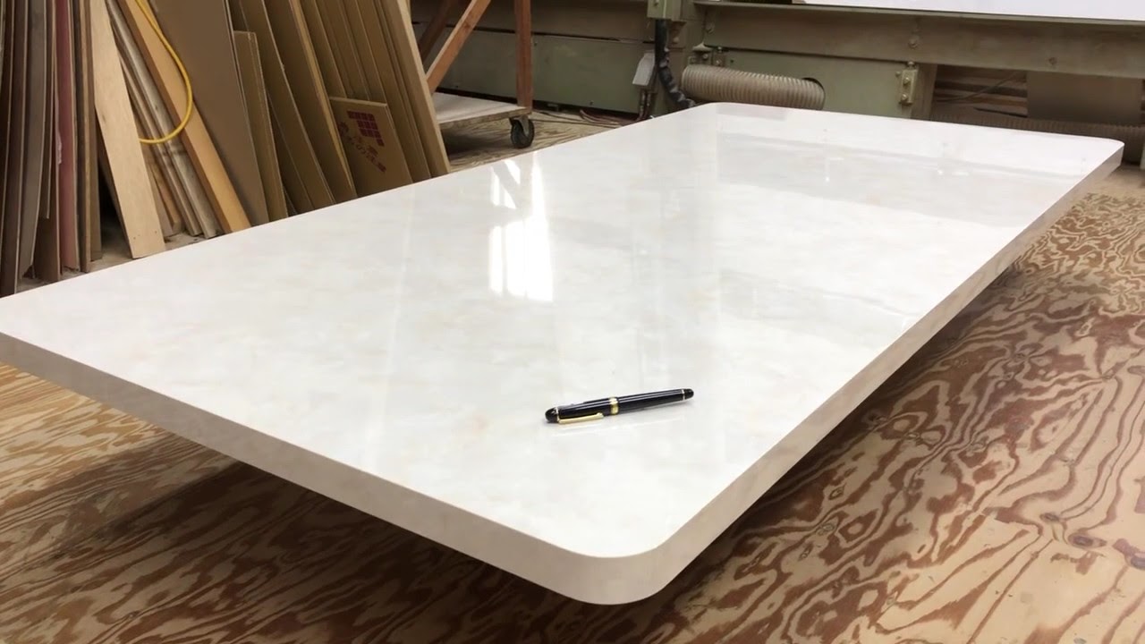 ローテーブル天板 鏡面 メラミン化粧板 SAL-1809KM - YouTube