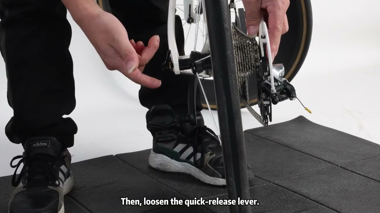 How to remove the rear wheel for a quick-release bike