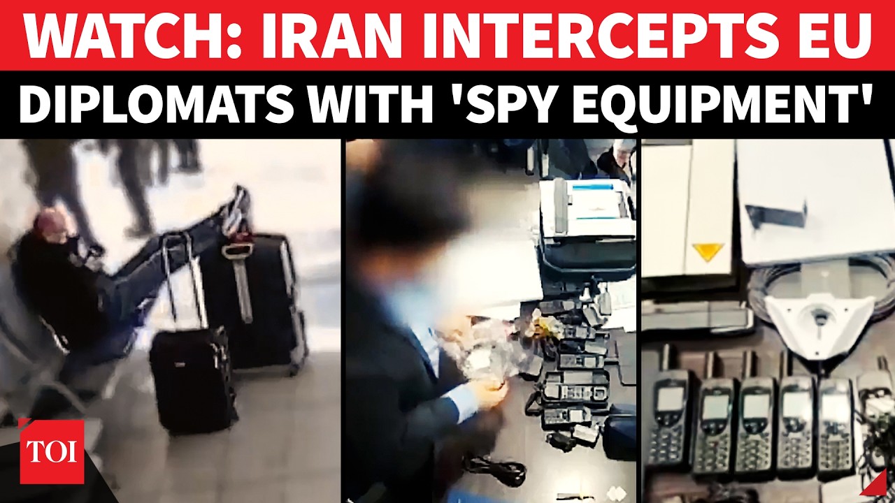 ON CAM: Iran Intercepts European Diplomat; Confiscates 'SPYING EQUIPMENT' From Suitcase | WATCH