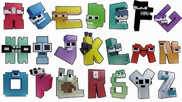 Alphabet Lore But Everyone Is Minecraft Transform ( Full Version ) #alphabetlore  #minecraft
