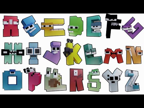 Alphabet Lore But Everyone Is Minecraft Transform ( Full Version