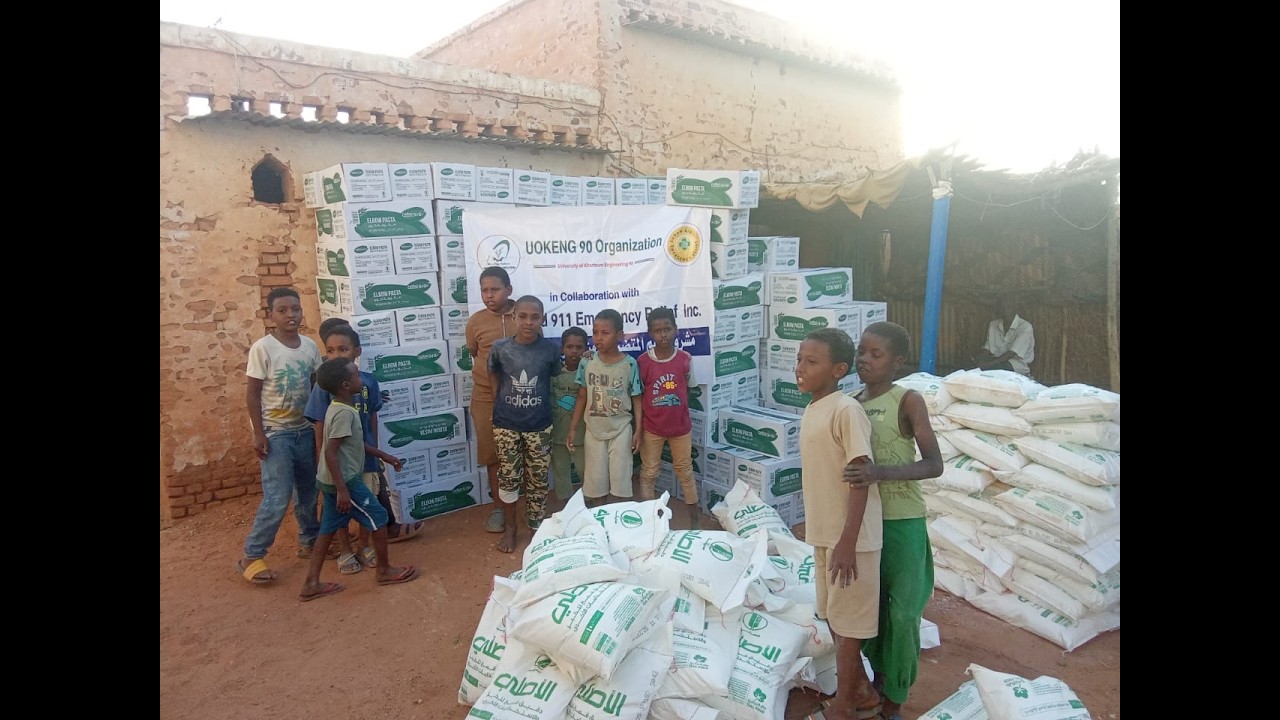 Sudan Aid 911: A refugee woman from Elfashir Establishes a Community Kitchen while Living in a Tent